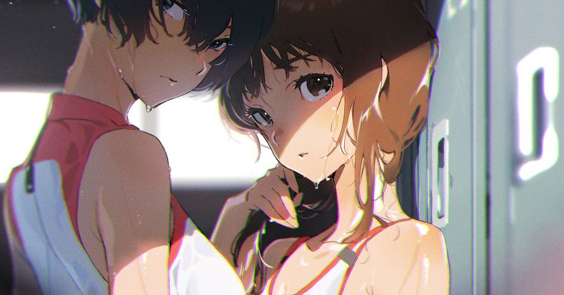 Drawings of Girls in Bikini-like Uniforms - Healthy sweat!
