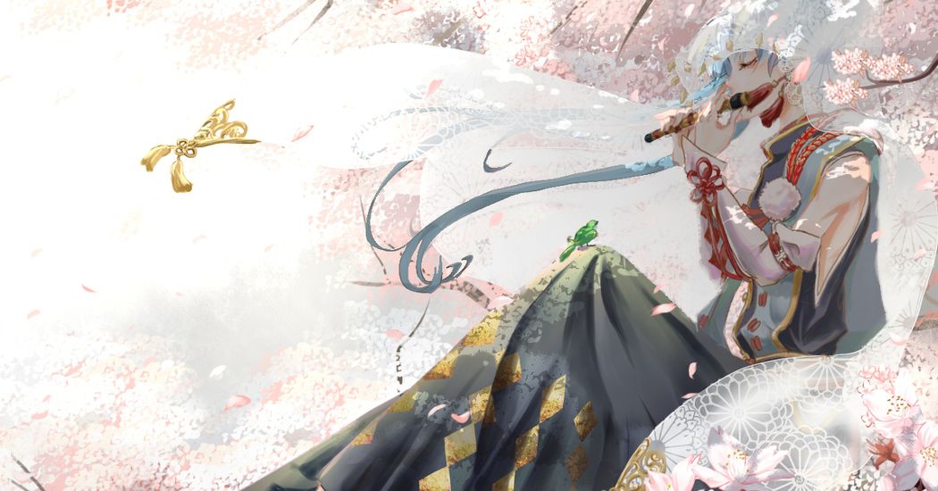 I can hear an elegant tone. Illustrations of Traditional Japanese Instruments