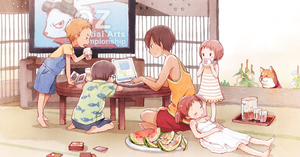 Nostalgic days. Illustrations that will make you want to go back to childhood