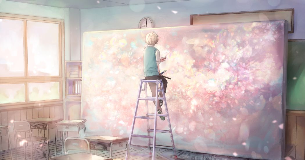 You're the artist of the future. Illustrations of Canvases