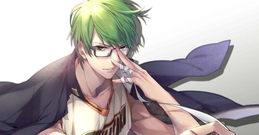 Like a touch of spring in the air. Illustrations of Guys with Green Hair