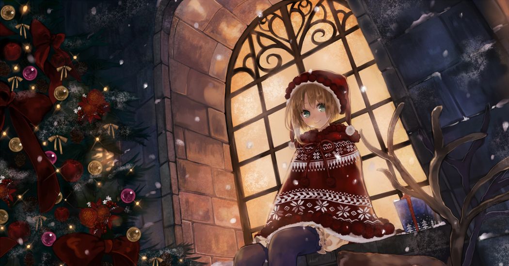 Warm and lovely♡ Illustrations of Characters with Fashionable Ponchos