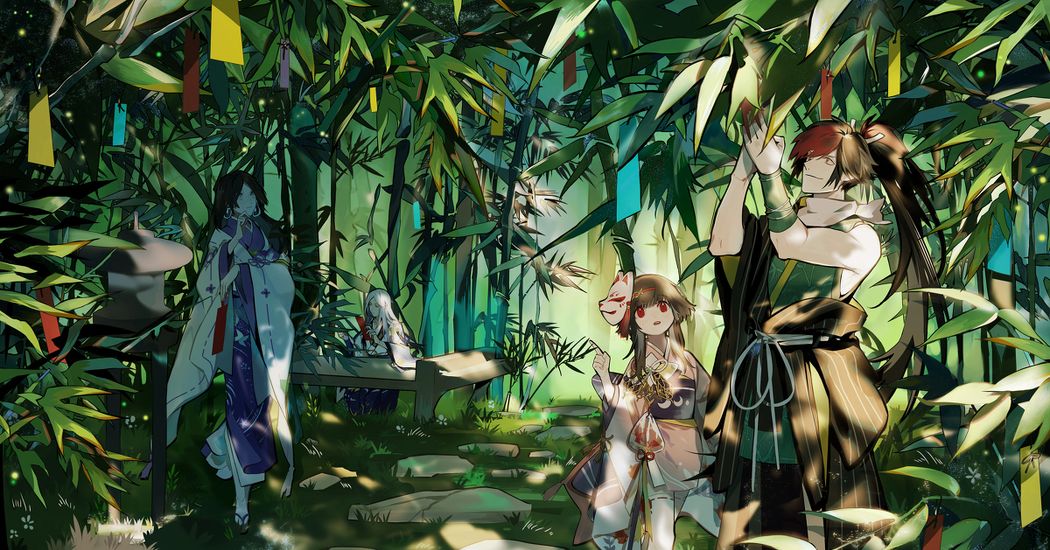 Drawings of Tanabata - The night your wish comes true.