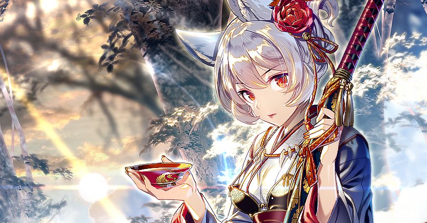 ぜいたくかっこいい 刀 女子 イラスト アニメ画像