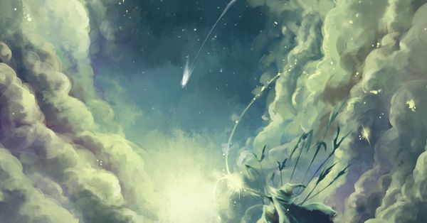 Drawings on How to Draw The Sky, Water, Umbrellas, and Buildings - A must-see for those who watched "Weathering with You" and wanted to draw!