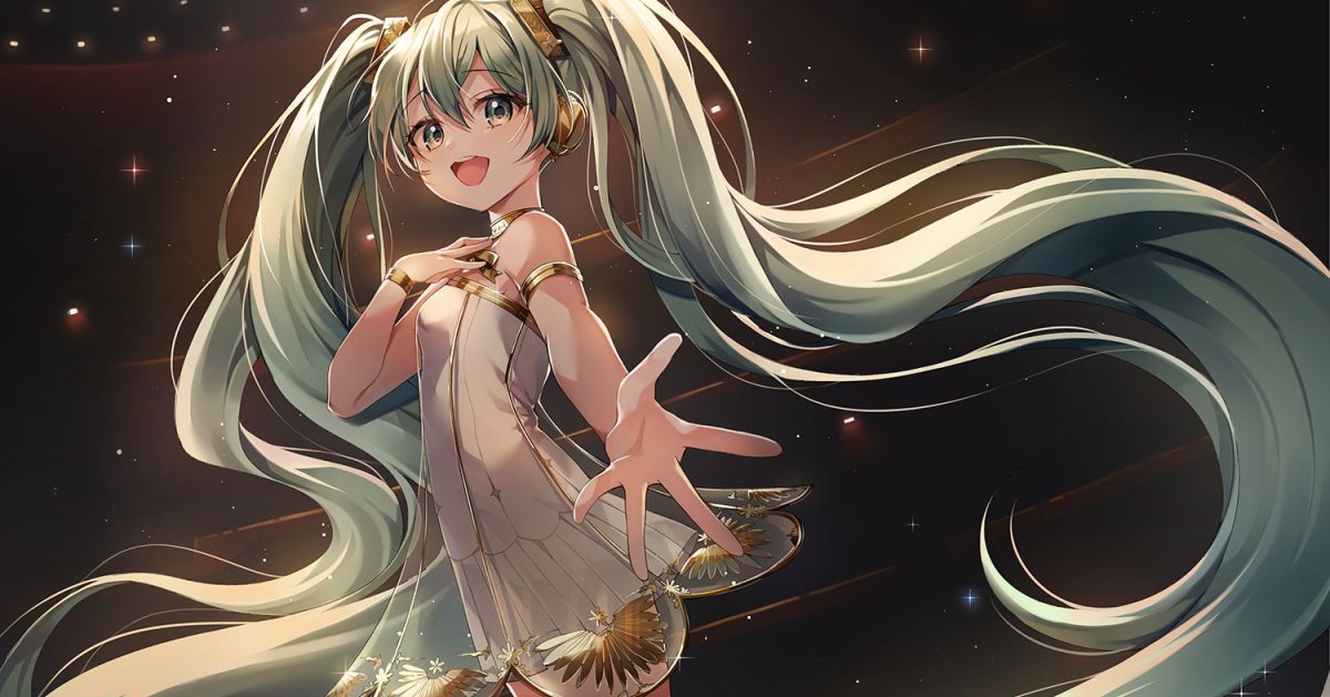 Fan Art of Gramophone Miku - A Glittering Musical Fairy