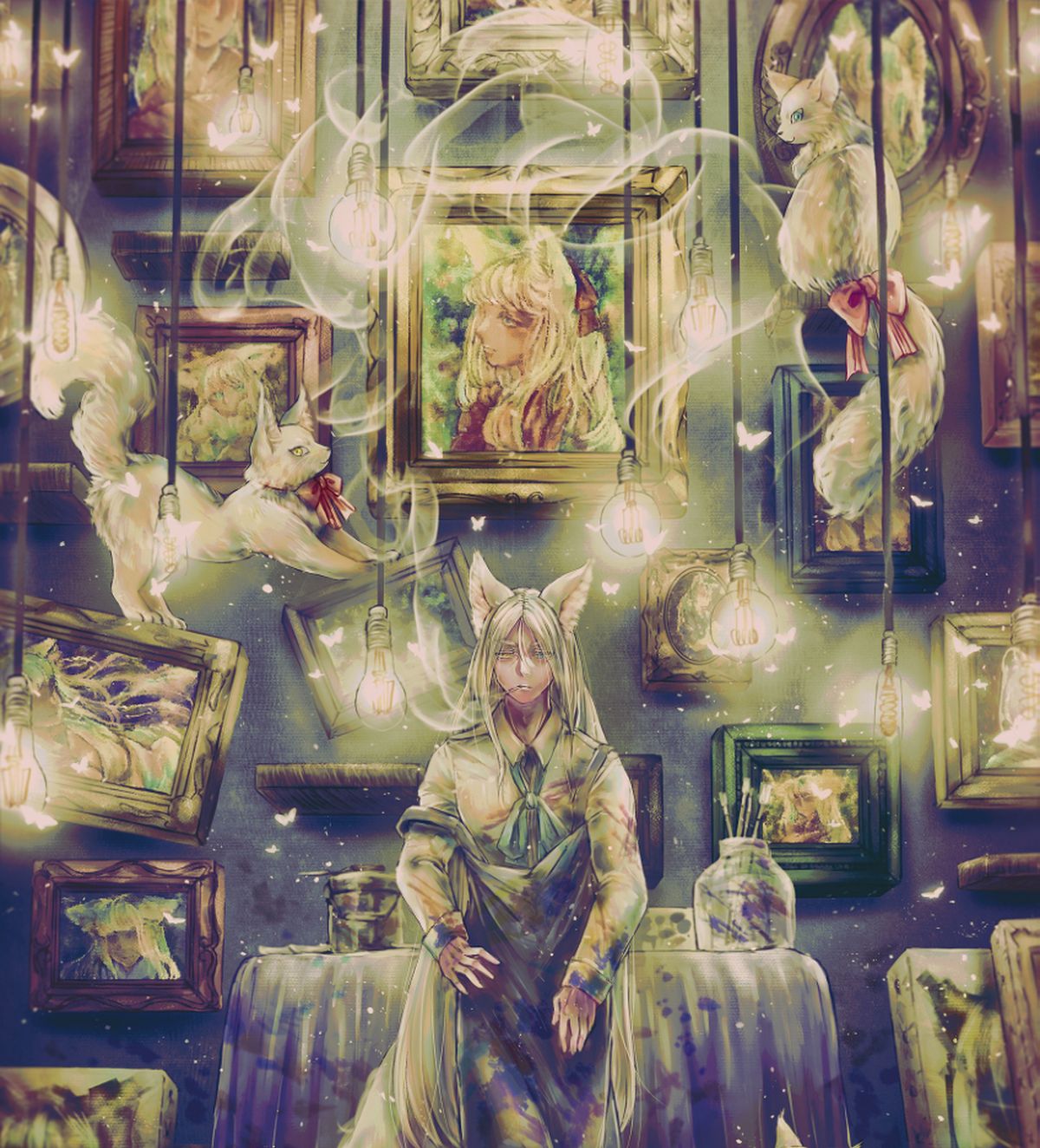 In the Middle of Paintings - A World Full of Them.